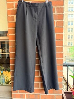 DKNY Classic Black Wide-Leg Dress Pants NWOT